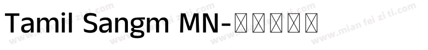 Tamil Sangm MN字体转换